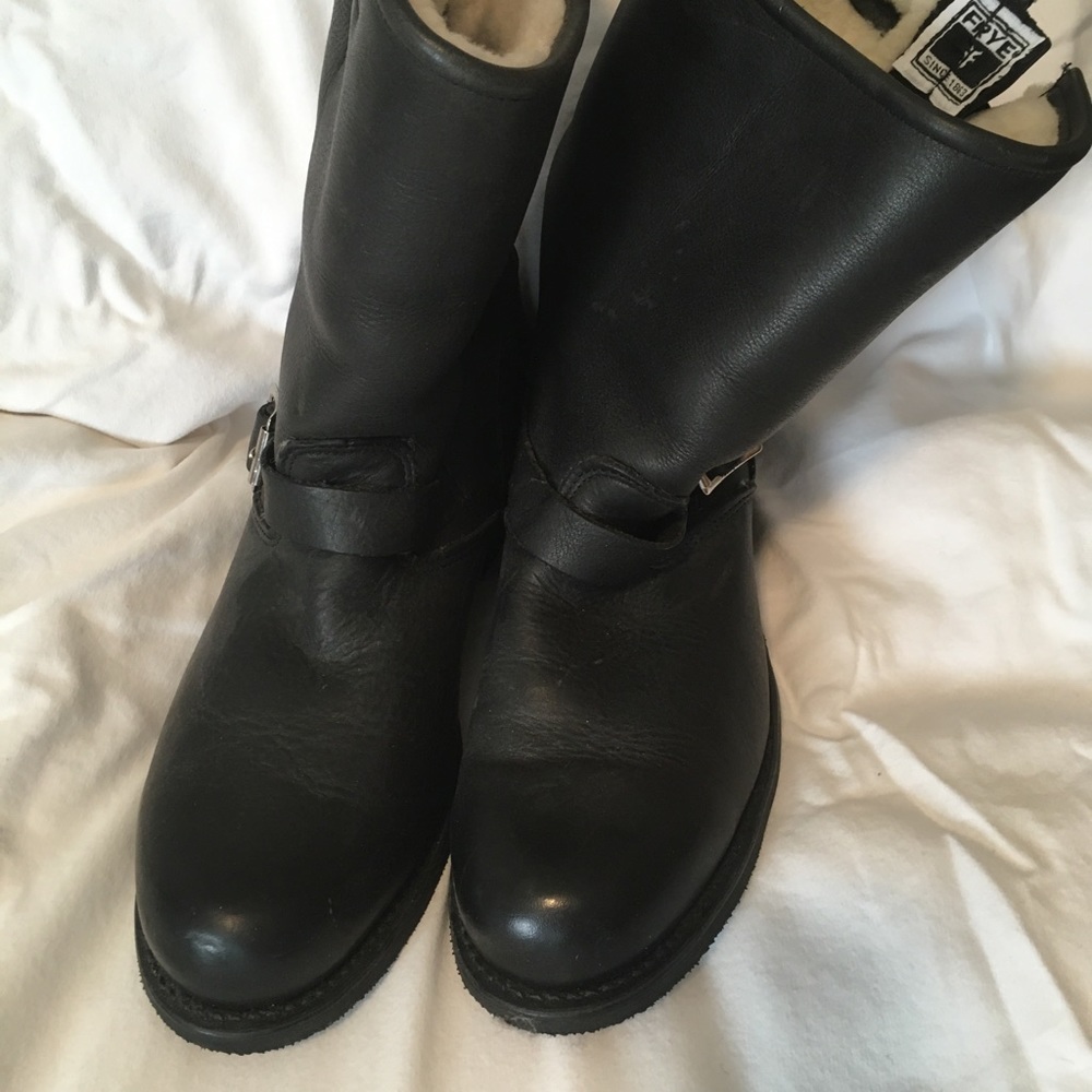 Frye Sherling Engineer Boots, 10M Womens